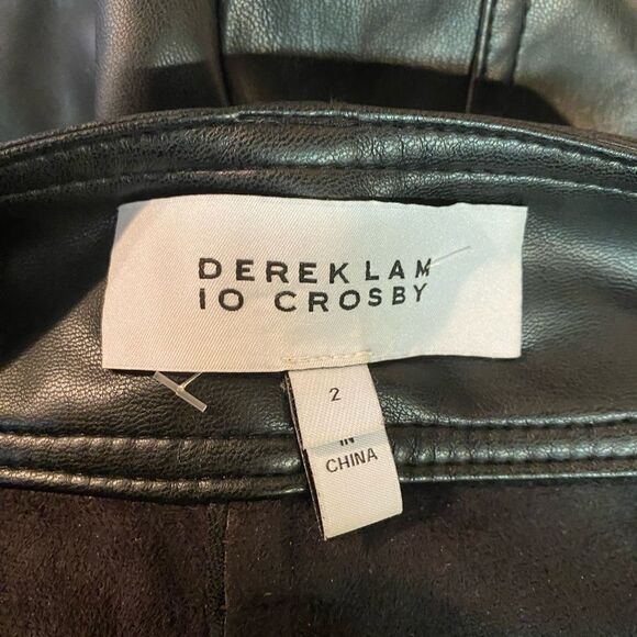 DEREK LAM 10 CROSBY Vegan Leather Joggers - Picture 8 of 10